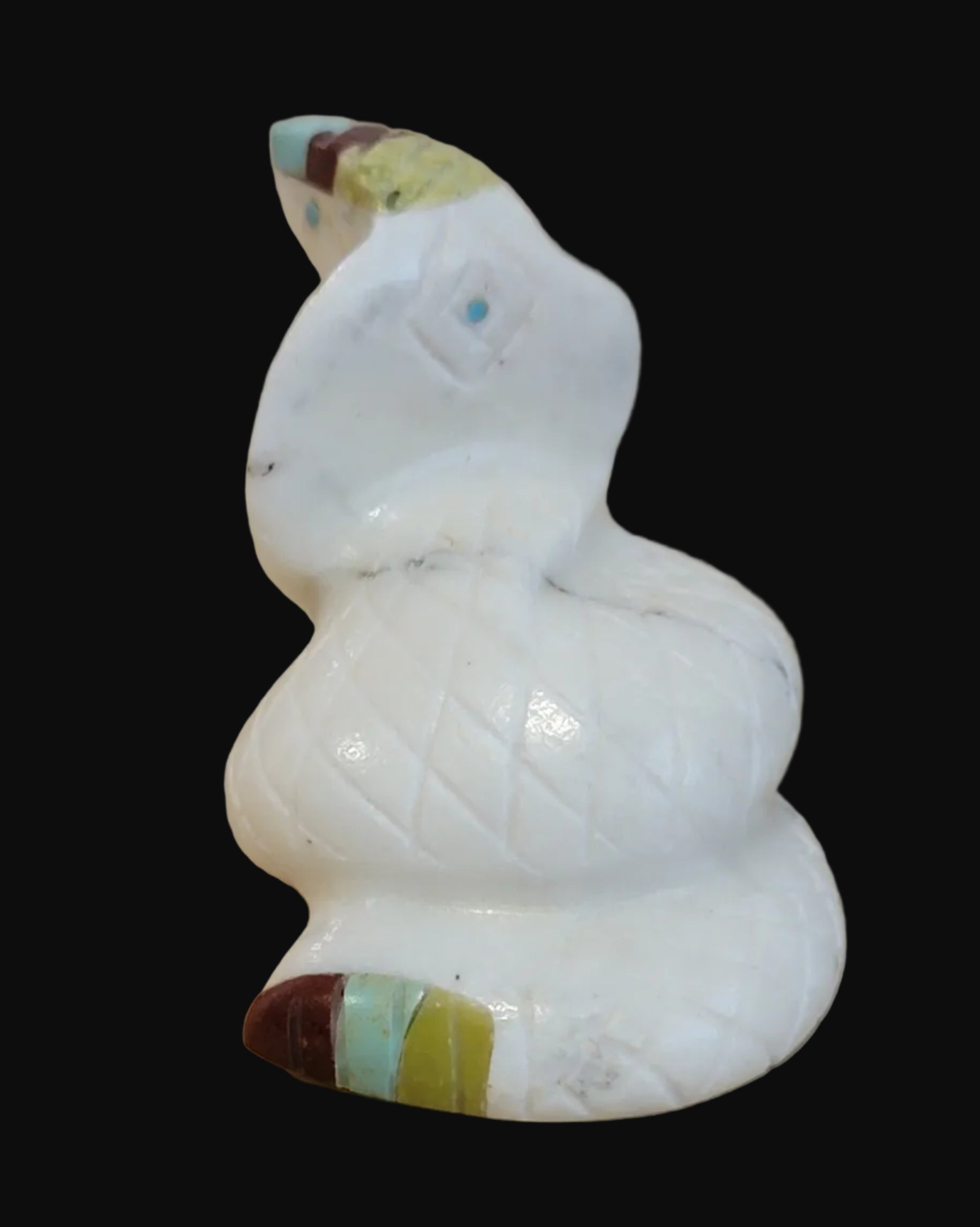 Fancy Hooded Cobra Snake Zuni Fetish