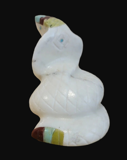 Fancy Hooded Cobra Snake Zuni Fetish