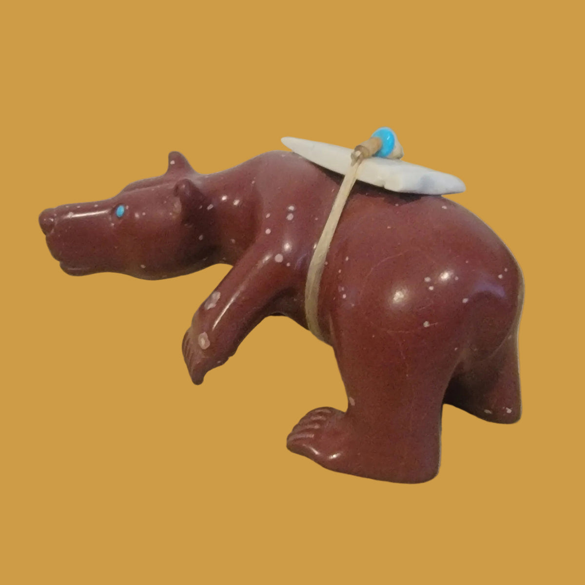 Pipestone Bear on the Prowl Zuni Fetish