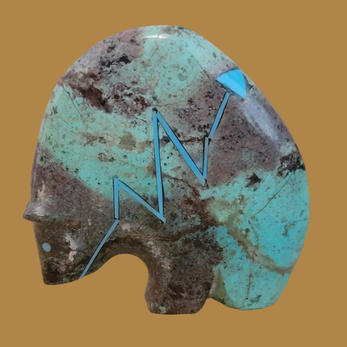 Chrysocolla Powerful Zuni Medine Bear Zuni Fetish