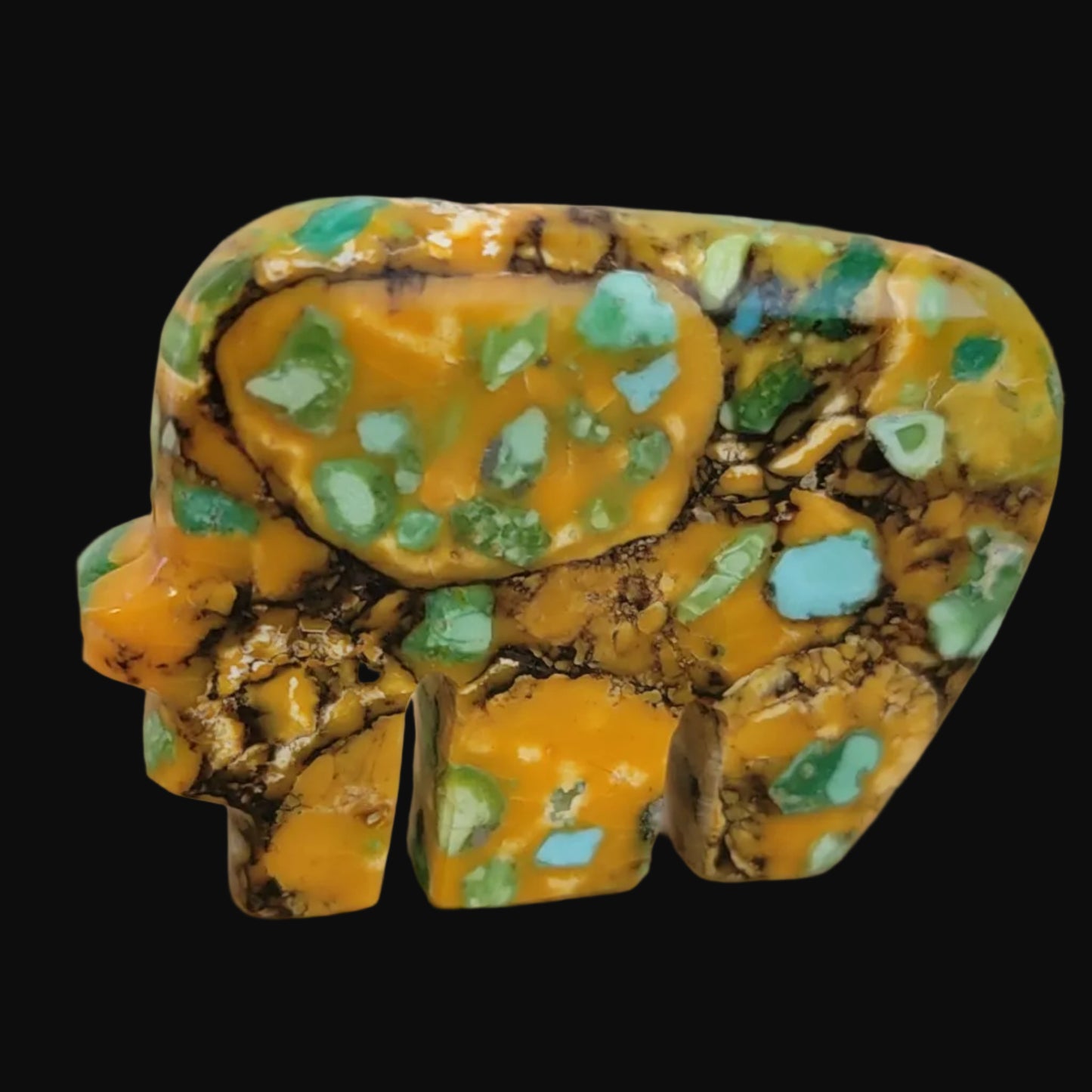 Fruit Jasper Zuni Fetish Medicine Bear