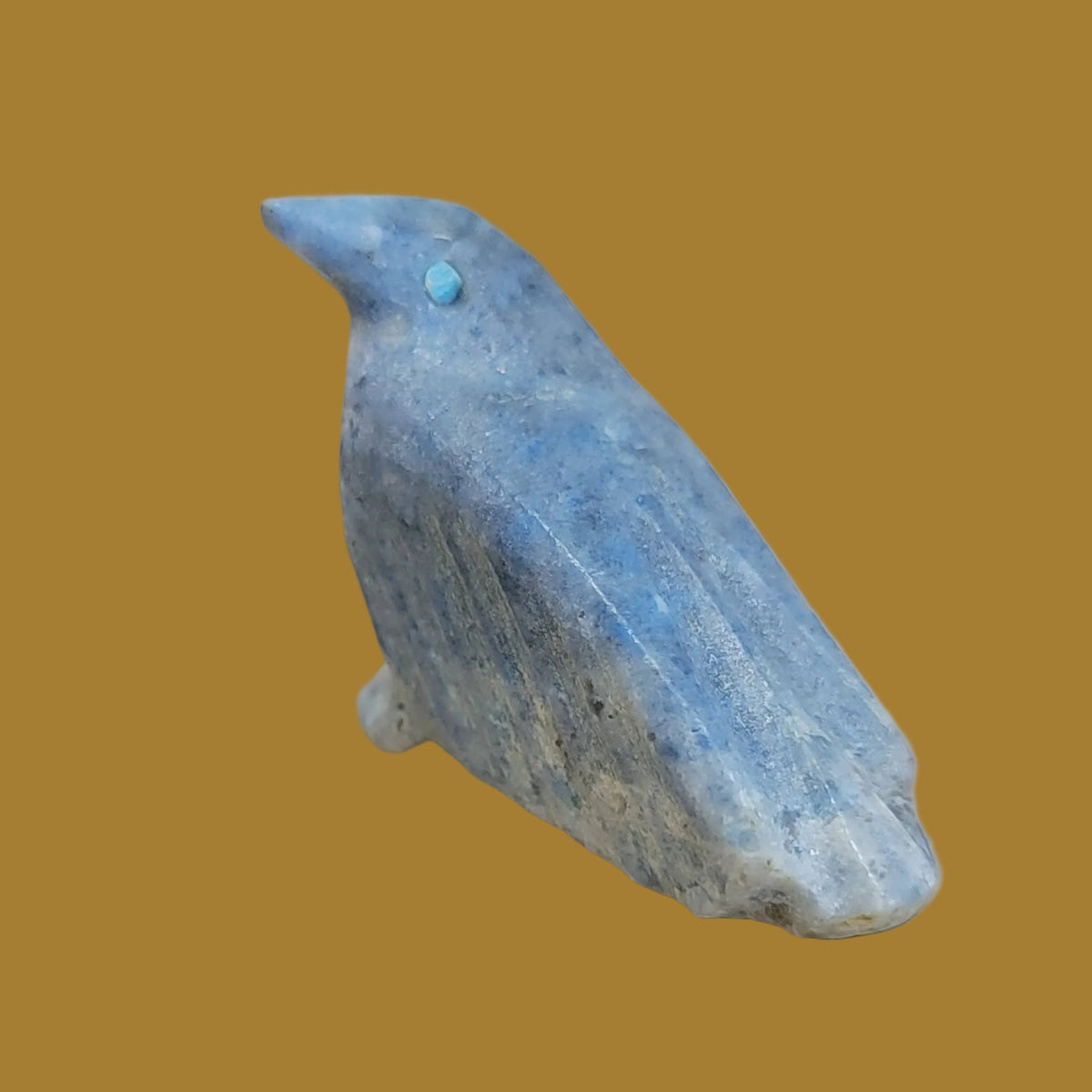 Amazonite Raven Zuni Fetish
