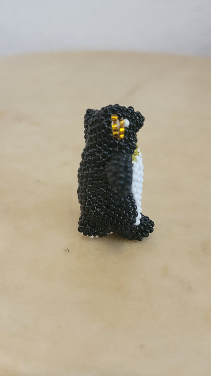 Fully Beaded Zuni Penguin Indian Beadwork