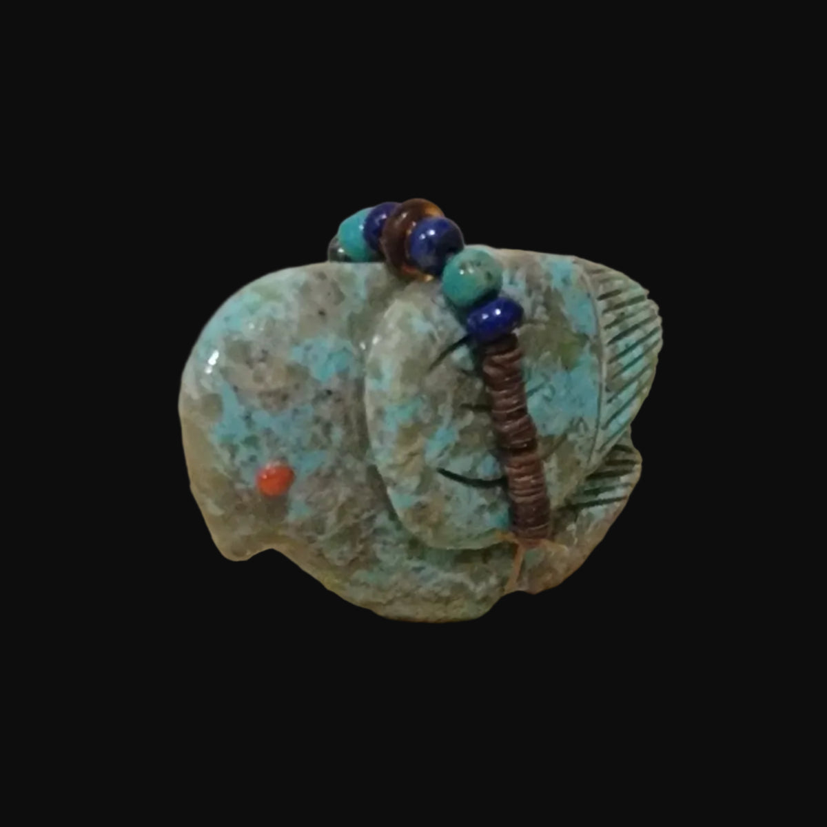 Beautiful Turquoise Messenger Bird Zuni Fetish