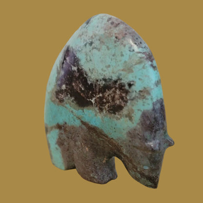 Chrysocolla Powerful Zuni Medine Bear Zuni Fetish