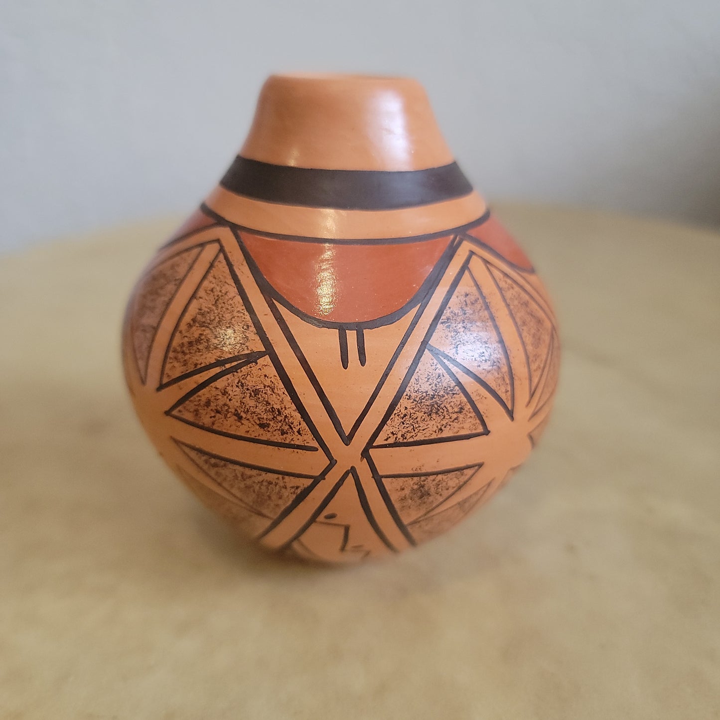 Carla Nampeyo Hopi Handcoiled Pueblo Pottery Vase