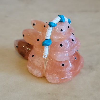 Triple Stacked Alabaster Turtle Bundle Zuni Fetish