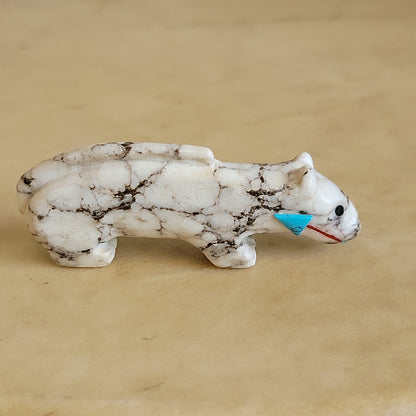 Linda Livingston Navajo Marble Mountain Lion Zuni Fetish