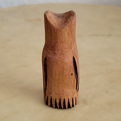 Cottonwood Root Zuni Fetish Owl/ FolkArt