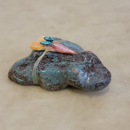 Chrysocolla Zuni Fetish Frog