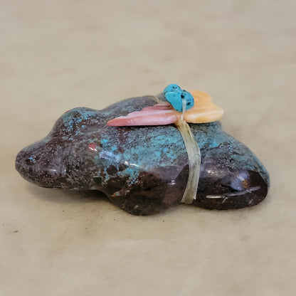 Chrysocolla Zuni Fetish Frog