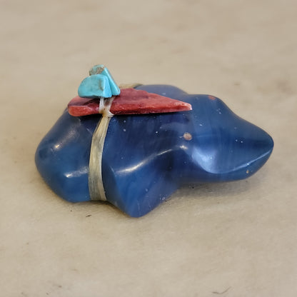 Slag Glass Zuni Fetish Frog