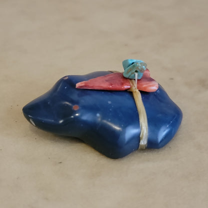 Slag Glass Zuni Fetish Frog