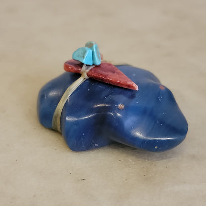 Slag Glass Zuni Fetish Frog