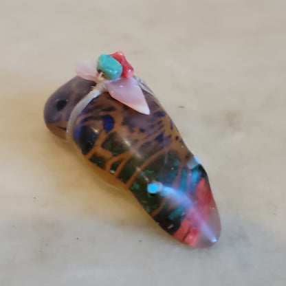 Murano Glass Zuni Fetish Frog