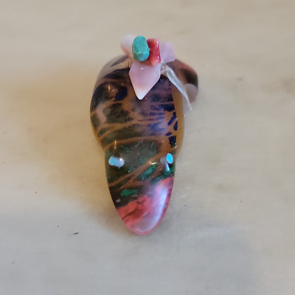 Murano Glass Zuni Fetish Frog