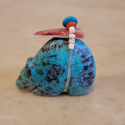 Turquoise Zuni Fetish Medicine Bear