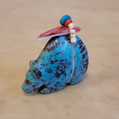 Turquoise Zuni Fetish Medicine Bear