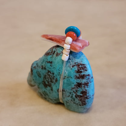 Turquoise Zuni Fetish Medicine Bear