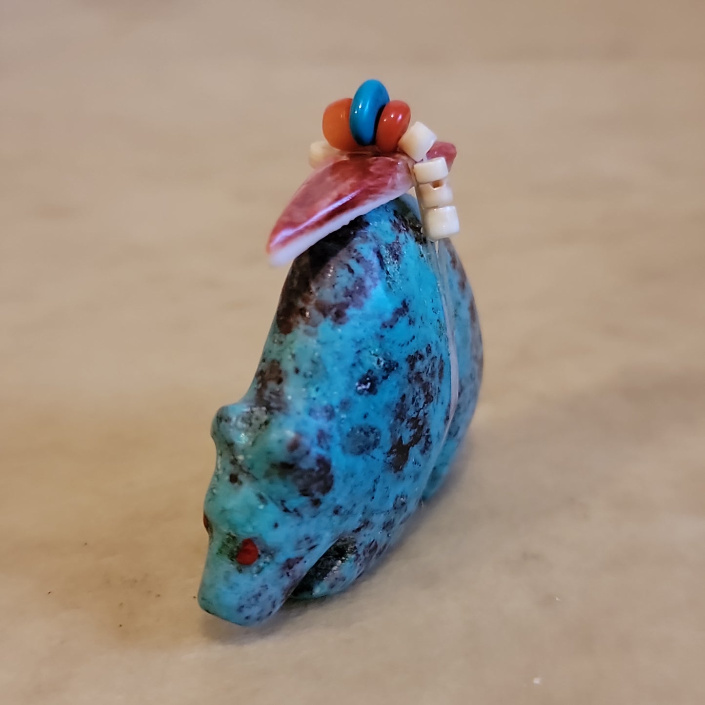 Turquoise Zuni Fetish Medicine Bear