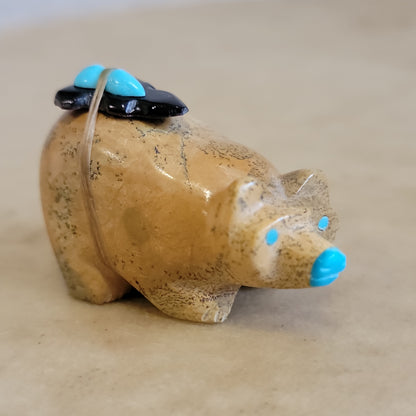 Travertine Zuni Fetish Bear