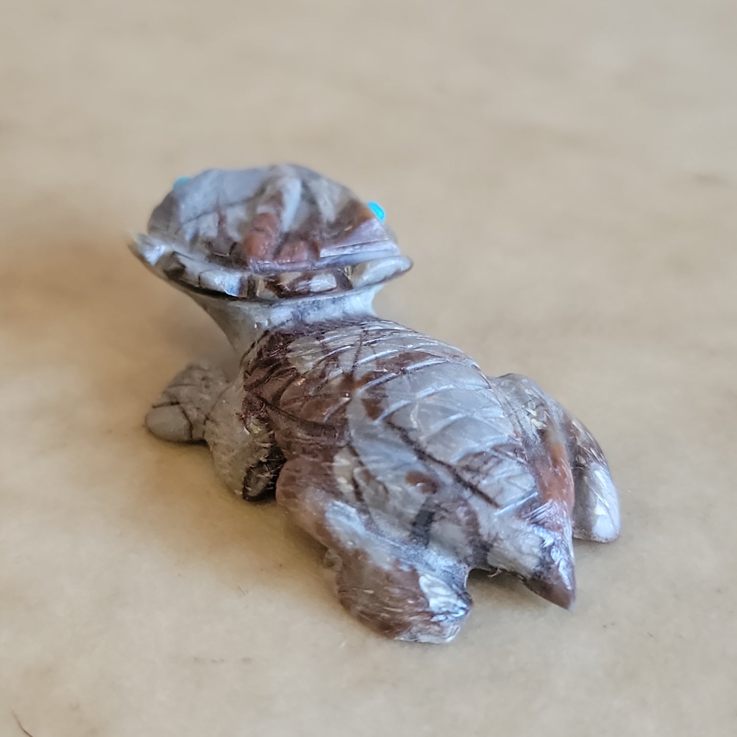 Dana Malani Picasso Marble Zuni Fetish Horned Toad Lizard