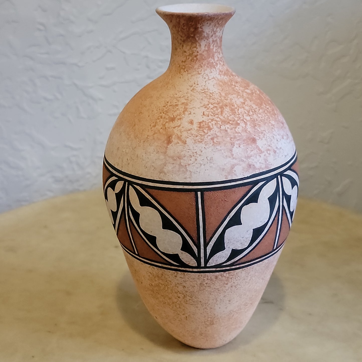 Tony Lorenzo Zuni Splattered Vase Pueblo Pottery