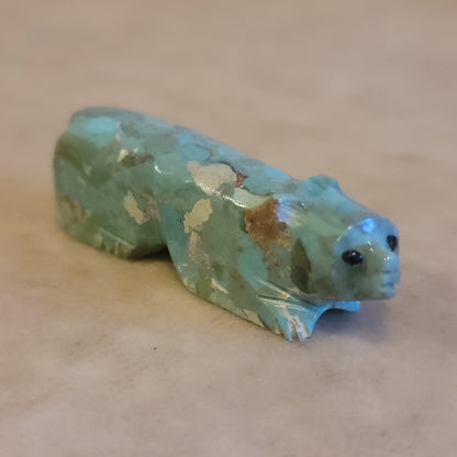 Turquoise Zuni Fetish Bear