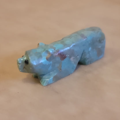 Turquoise Zuni Fetish Bear