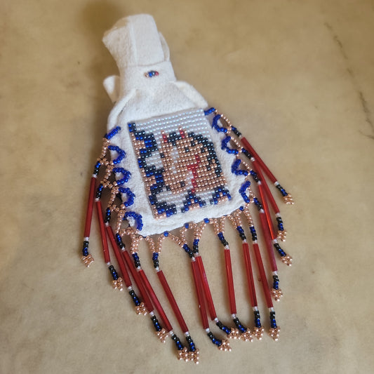 Raymond Begay Navajo Double Sided Horse/Saddle Beaded Bag Indian Beadwork