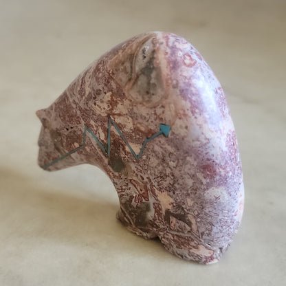 Jasper  Zuni Fetish Medicine Bear