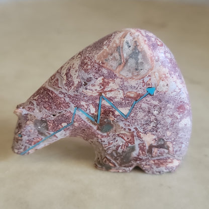 Jasper  Zuni Fetish Medicine Bear