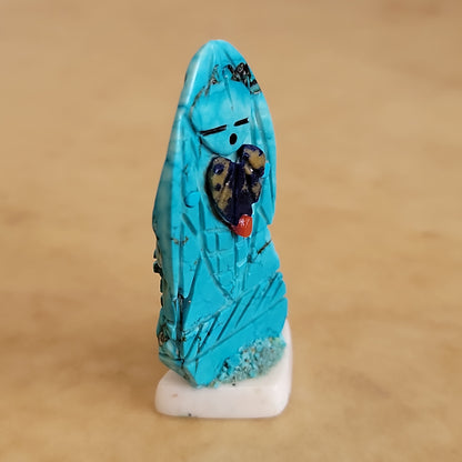 Double Sided Turquoise Maiden(s) Zuni Fetish