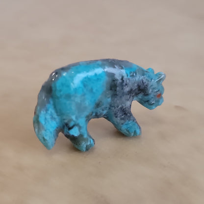 Turquoise Zuni Fetish Wolf