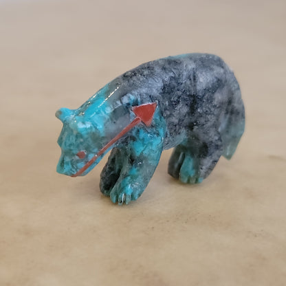 Turquoise Zuni Fetish Wolf