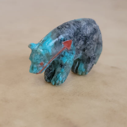 Turquoise Zuni Fetish Wolf