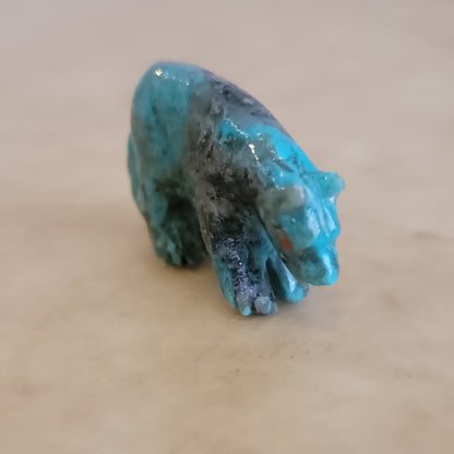 Turquoise Zuni Fetish Wolf