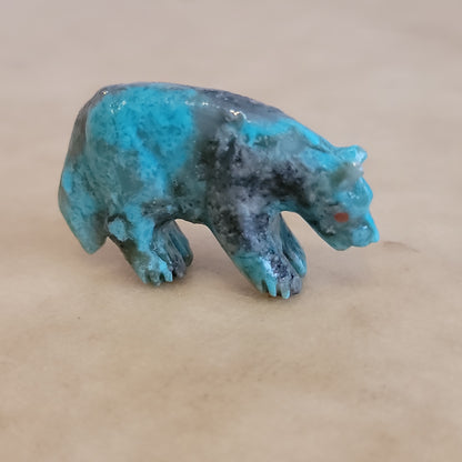 Turquoise Zuni Fetish Wolf