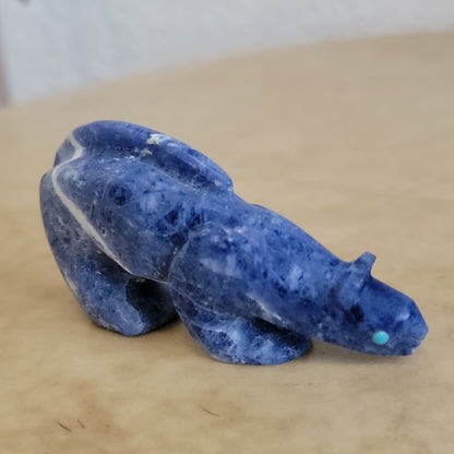 Sodalite Zuni Fetish  Mountain Lion