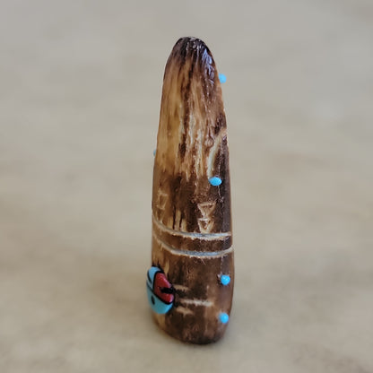 Fossilized Ivory  Corn Maiden Zuni Fetish