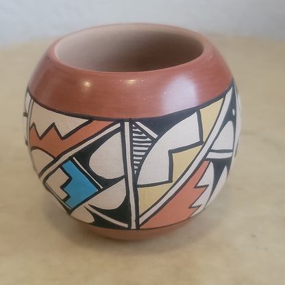 Helen Shendo Jemez Pueblo Pottery Bowl