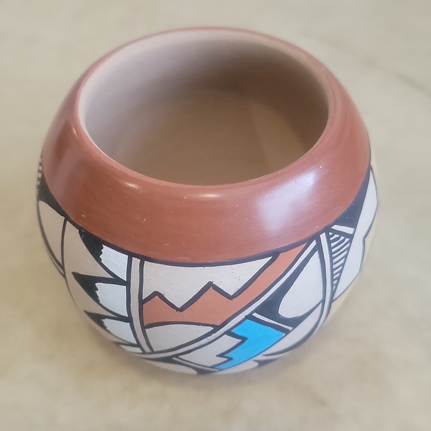 Helen Shendo Jemez Pueblo Pottery Bowl