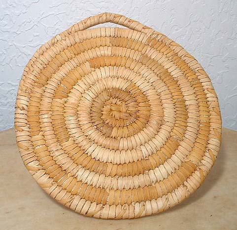 Papago Tohono O'Odham Older Coiled Indian Basket
