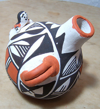 Joyce Leno Acoma Pueblo Pottery Canteen