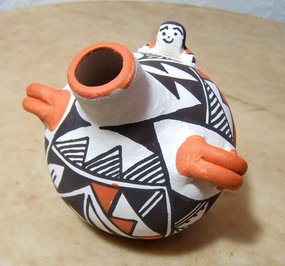 Joyce Leno Acoma Pueblo Pottery Canteen