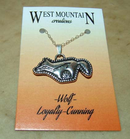"West Mountain" Wolf Sterling Silver